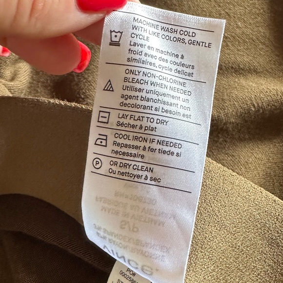 VINCE Gathered Skirt In Vine - Picture 8 of 9